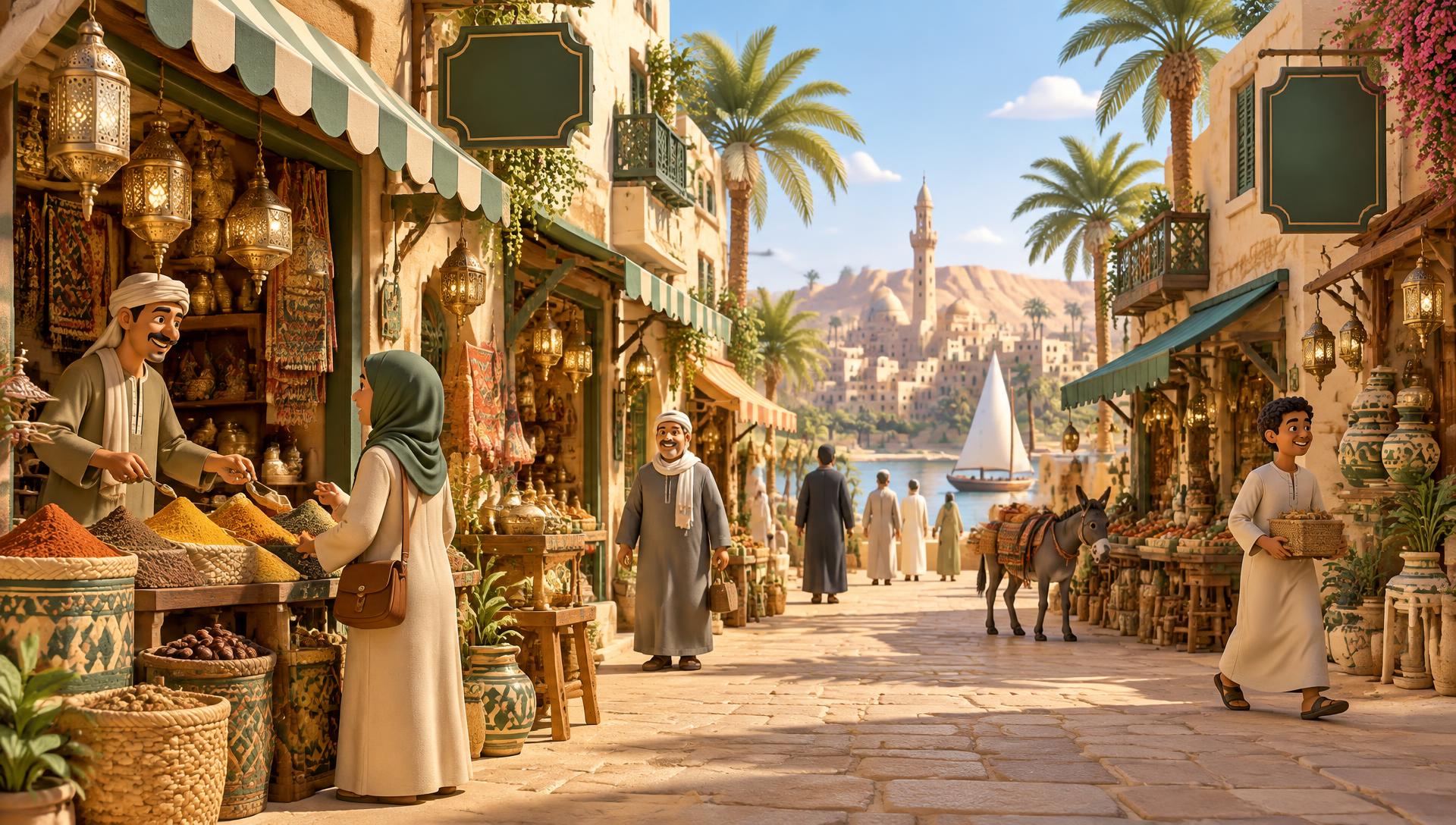 منظر من الصف وأطفيح على النيل